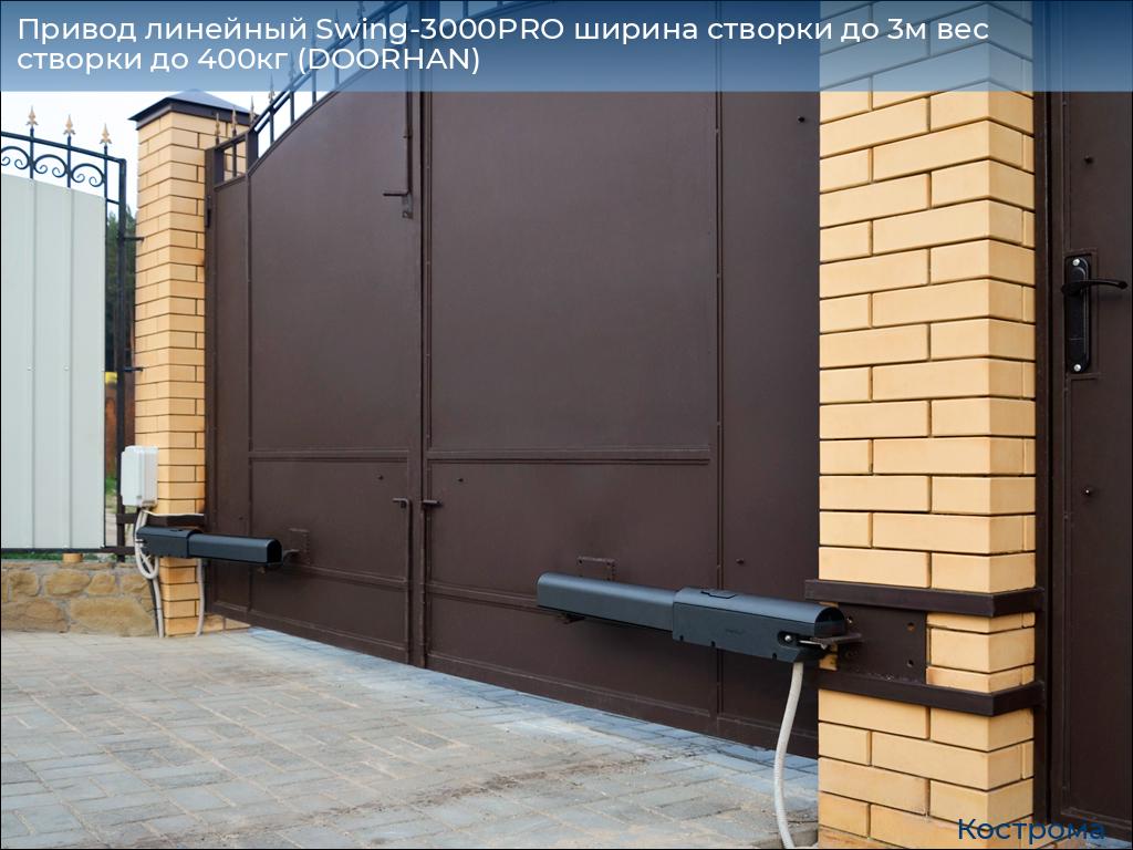 Привод линейный Swing-3000PRO ширина cтворки до 3м вес створки до 400кг (DOORHAN), kostroma.doorhan.ru
