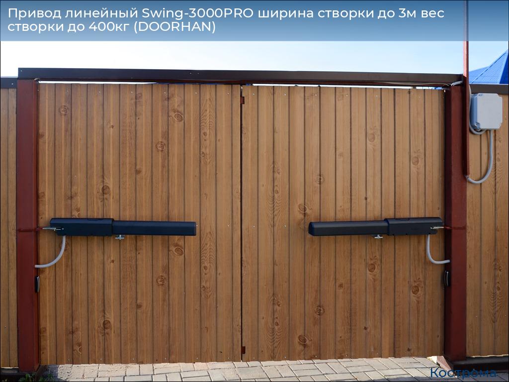 Привод линейный Swing-3000PRO ширина cтворки до 3м вес створки до 400кг (DOORHAN), kostroma.doorhan.ru