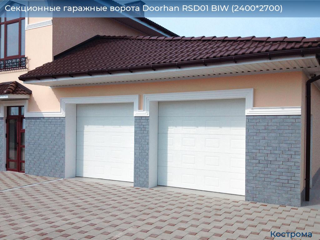 Секционные гаражные ворота Doorhan RSD01 BIW (2400*2700), kostroma.doorhan.ru