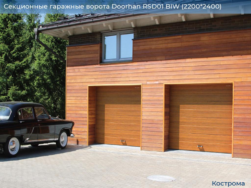 Секционные гаражные ворота Doorhan RSD01 BIW (2200*2400), kostroma.doorhan.ru