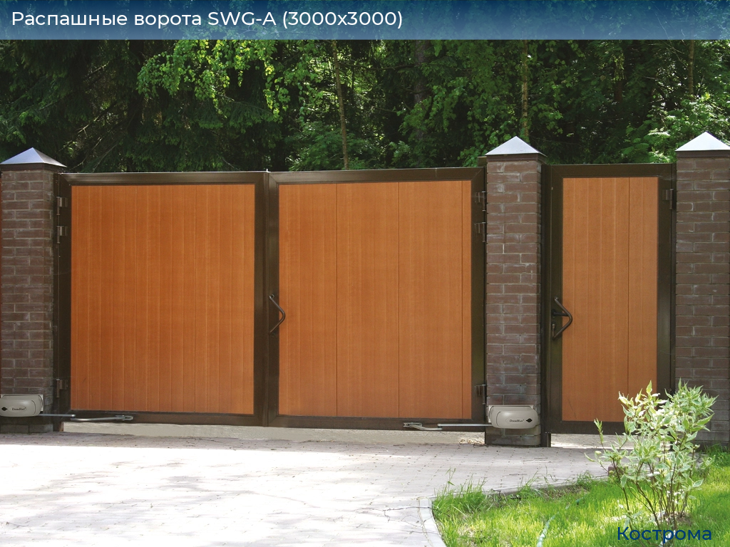Распашные ворота SWG-A (3000х3000), kostroma.doorhan.ru
