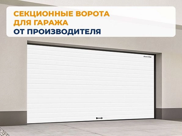 Секционные ворота 2500х2100 мм белые DoorHan RSD02, kostroma.doorhan.ru