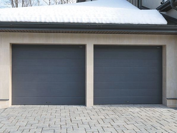 Секционные ворота 2500х2100 мм антрацитовые DoorHan RSD02, kostroma.doorhan.ru